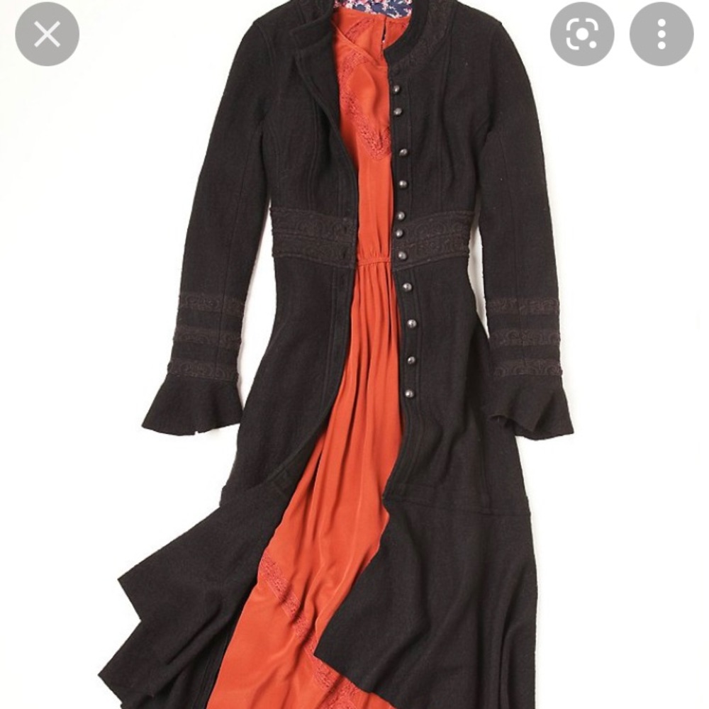 Free People Heritage Wool Coat 2 - Picture 3 of 9